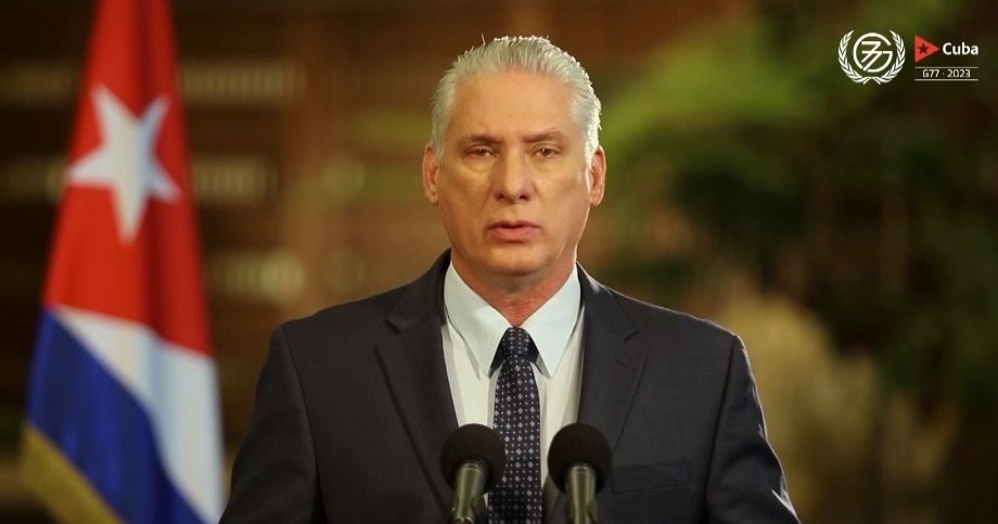 Mensaje de <a href="/DiazCanelB/">Miguel Díaz-Canel Bermúdez</a>, Primer Secretario del Comité Central del Partido Comunista de Cuba🇨🇺 y Presidente de la República, al #G77 más China.

#CubaG77

🔗cubaminrex.cu/es/mensaje-de-…