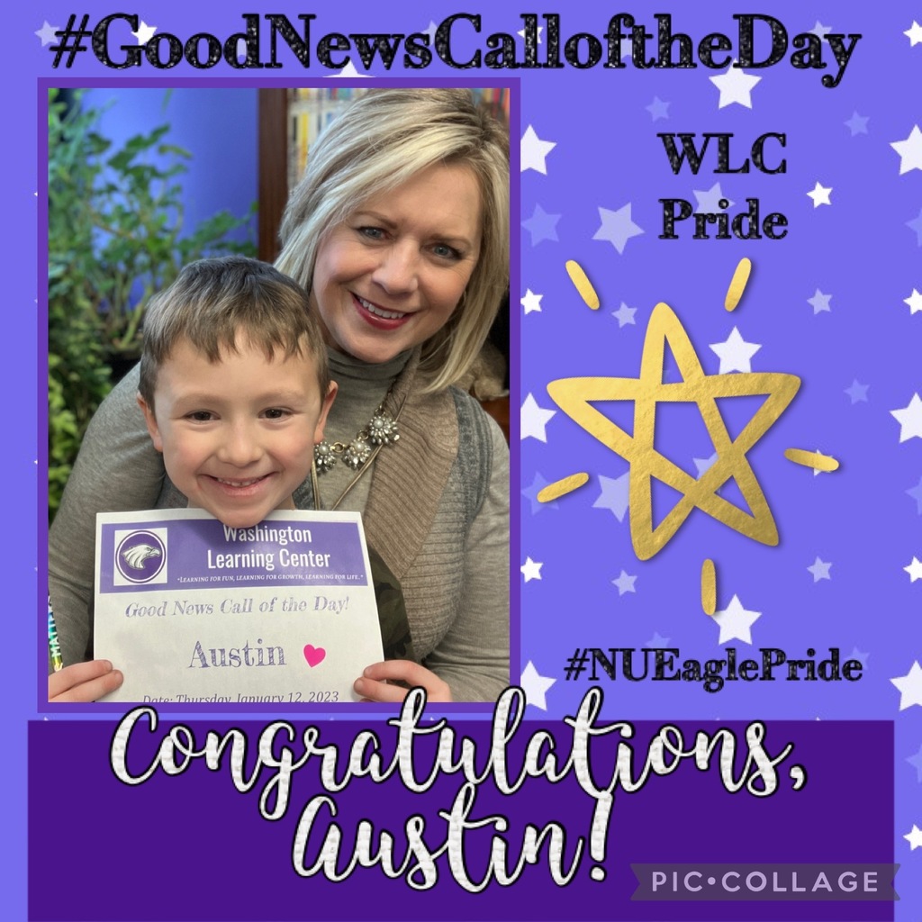 NUPSwlc's tweet photo. Good News Call of the Day!

Congratulations, Austin, Blakely, Evie, and Harley!  We are so proud of you!

Austin is doing a great job coming to school and being ready to learn! He is kind to adults and his friends. He takes his time on all his work and s… https://t.co/lzHs3xNaVI https://t.co/FMWjocbJwt