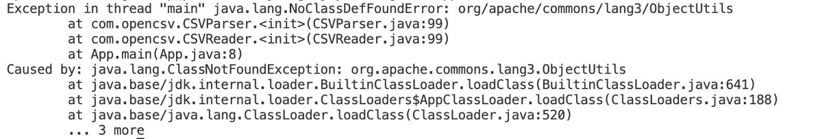 brunoborges's tweet image. &quot;Just add the JAR file in the class path&quot;.

And I was that naive, that I thought I could play with OpenCSV just like that, with a single JAR file, and no Maven/Gradle/Ant...

#OpenJDK desperately needs a basic dependency management tool based on Maven GAV coordinates.

#Java
