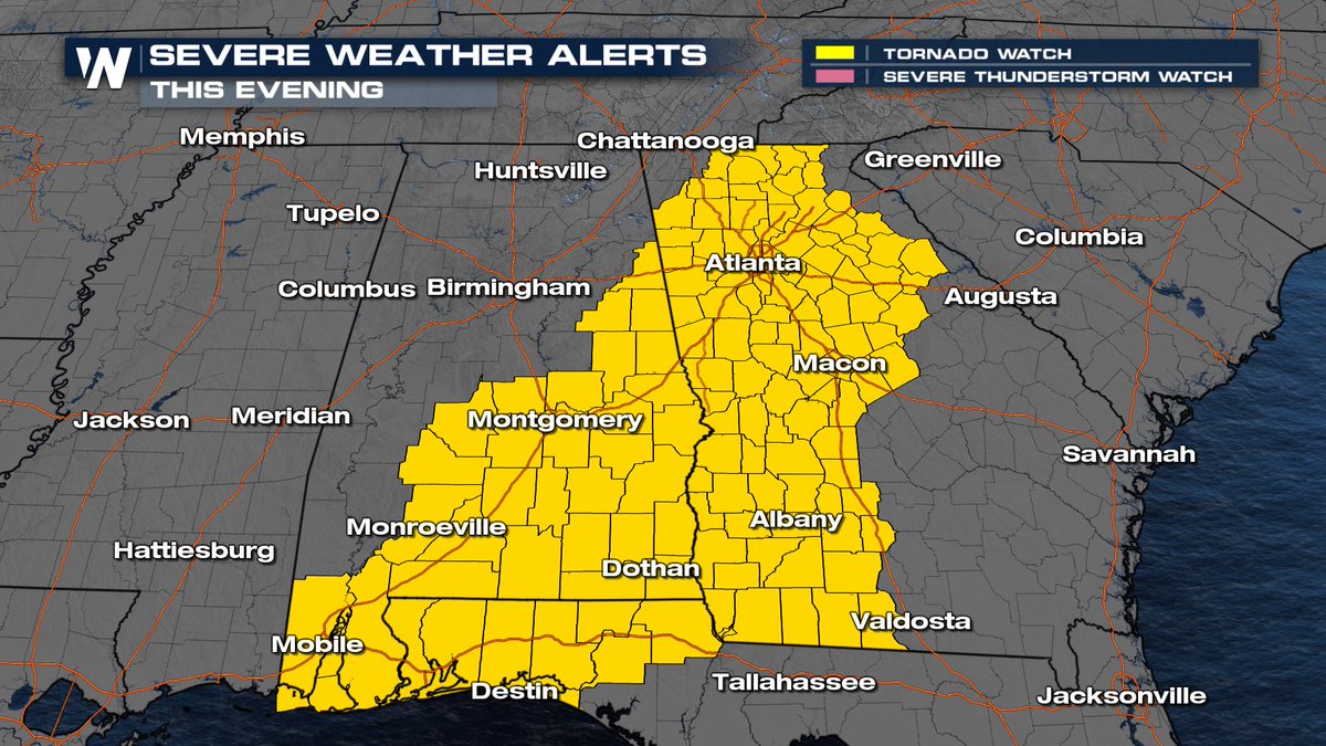 WeatherNation on Twitter "The tornado watch has been expanded into SE