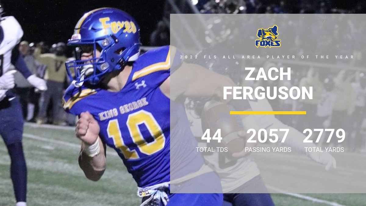 Congrats Zach Ferguson 2022 FLS All Area Player of the Year!