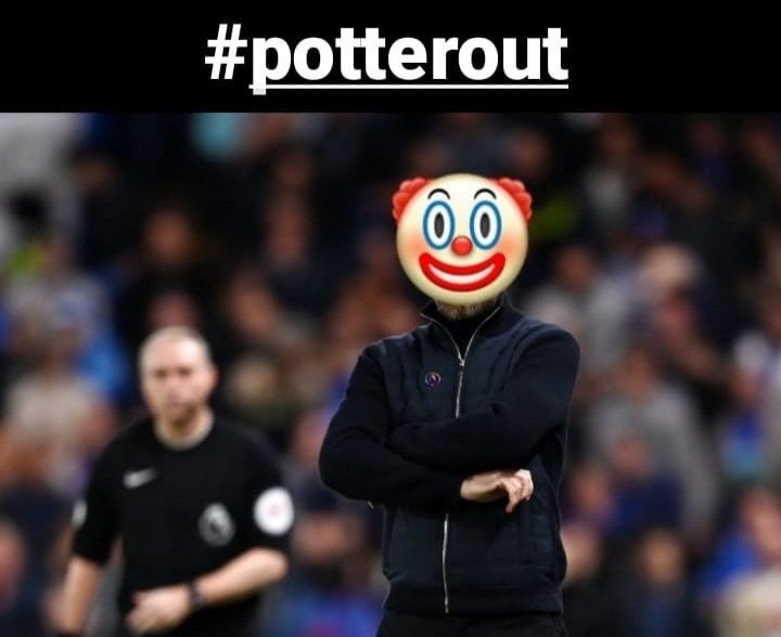 CFC_VN's tweet photo. Time to sack “the clueless one” 😅
Pol Potter is the worst manager/head coach in @ChelseaFC history 🤷🏻‍♂️
#PotterOut NOW ‼️ @todd_boehly @ebehdad @clearlake @jonnysgoldstein @Dannythefink #FULCHE https://t.co/MegLUwTu1y