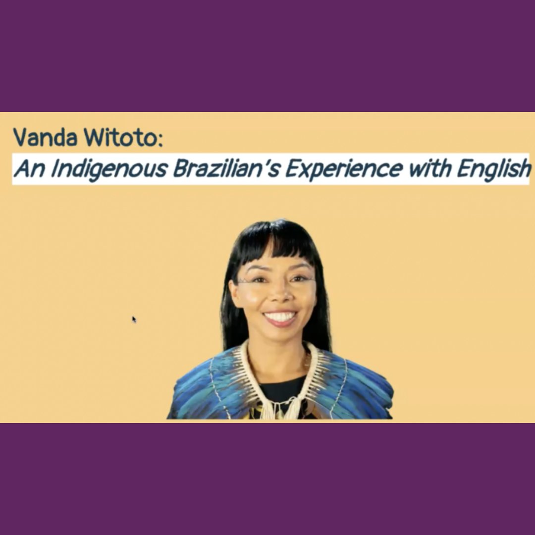 ELPrograms's tweet photo. In November, #VirtualEducator Paige Poole led online classes with indigenous Brazilians living in the Amazon region of #Brazil. She invited indigenous activist Vanda Witoto to share how English can amplify indigenous voices with students.
#ExchangeOurWorld #VirtualEducatorLife https://t.co/DeEFHGcBCr