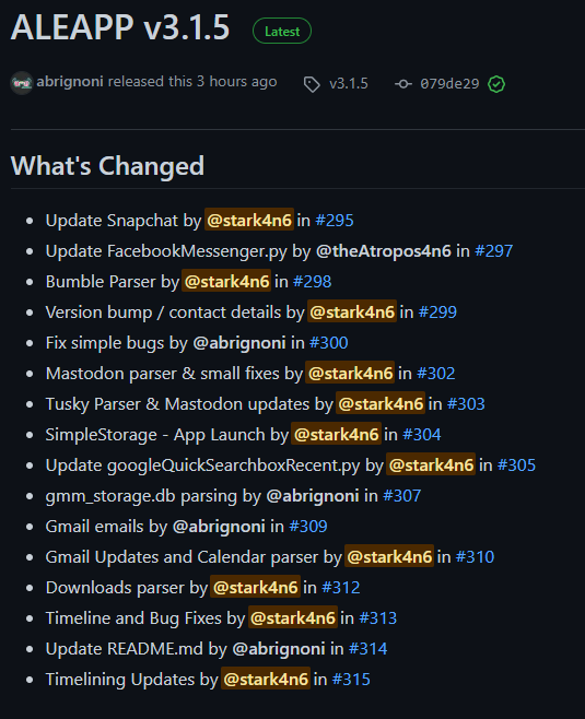 KevinPagano3's tweet photo. New #ALEAPP and #RLEAPP binaries out now #DFIR #FOSS #MobileForensics
π ALEAPP >>> https://t.co/cmItWTyZIZ
π RLEAPP >>> https://t.co/nKw9URzs7K https://t.co/ff81pAeOgg