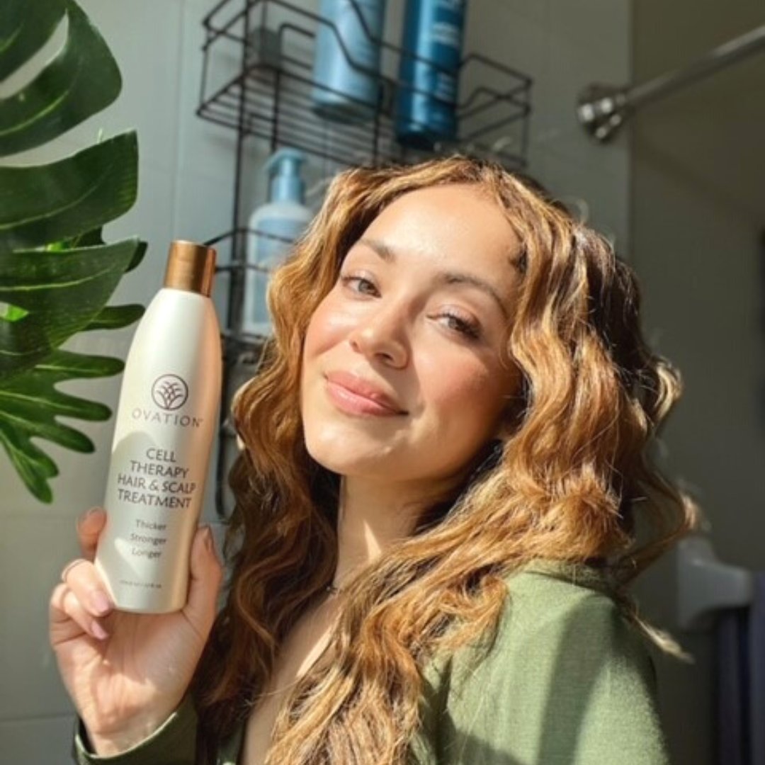 Cell Therapy Hair &amp; Scalp Treatment is here to reduce breakage by delivering vital proteins, key vitamins, botanical extracts &amp; amino acids to the hair &amp; scalp! 💙 Learn more at loom.ly/91qjGio
#OvationHair