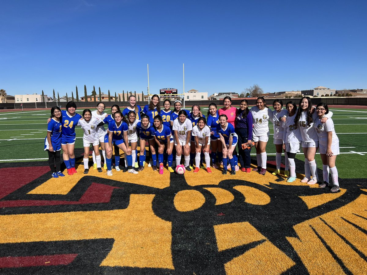FISDgirlsSOCCER's tweet photo. VARSITY EL DORADO/PEBBLE HILLS VARSITY TOURNEY RESULTS - FABENS HS GIRLS SOCCER ⚽️📢
  
🗓: Thursday 1/12/23
⚽️:  Fabens HS 🐾 vs. Immanuel Christian 

🚨 FINAL 🚨

3️⃣ Fabens (Eliza Armendariz, 22’ 68’;Yalixa Figueroa, 30’)
2️⃣ Immanuel Christian 

Wildcats advance in the bracket https://t.co/jTYlr7djpJ
