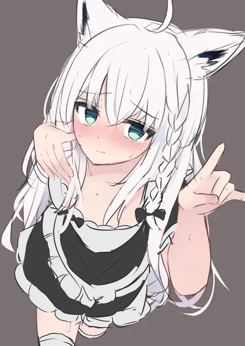 とりあえずメイド服がいいかなっと思ったけど、雑すぎて良いのか悪いのかわからん 