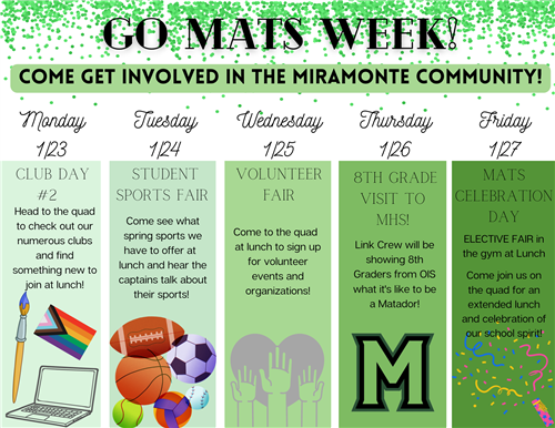 GO MATS! WEEK is coming this month!