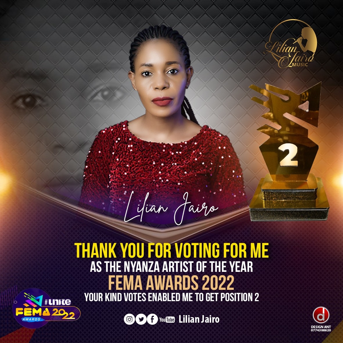 LilianJairo's tweet photo. May his goodness follow you all the days of your life 🙏. Thank you for voting for me 🙏❤️ https://t.co/P7Idb1zcSj
