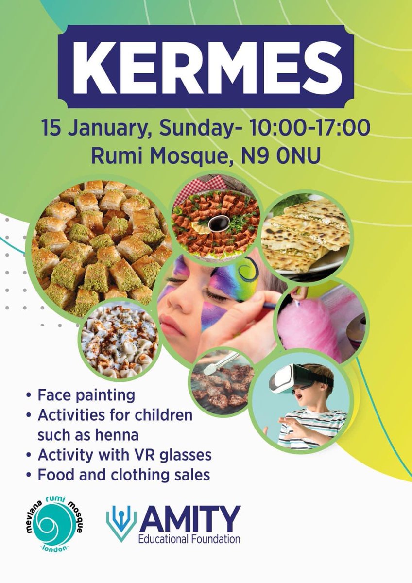 Don't make any promises to anyone this Sunday.
For this noble cause you are kindly expected to join us with your families. 

Sunday, 15 January 2023, Between 10 am and 5 pm at Rumi Mosque.

#fundraising #community
#FamilyFunDay
