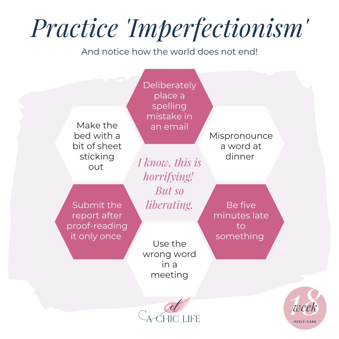 MicheleConnolly's tweet photo. How many of these can you do? Come on, be brave! It's liberating. 

Based on Week 18 of A CHIC YEAR
https://t.co/92mpOYI9j7 

#achiclife #achicyear #style #simplicity #selfcare #imperfectionism #reformedperfectionist #freedom #perfectionism https://t.co/x8ushXlONL