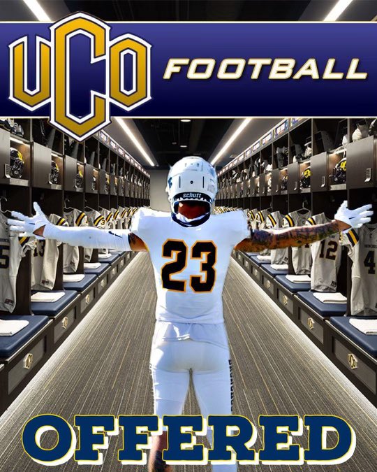 After a good conversation with <a href="/CoachSanders96/">rashad sanders</a> I am glad to say that I have received the opportunity to continue to better myself both athletically and academically at the University of Central Oklahoma.  <a href="/DibbleTj/">TJ Dibble</a> <a href="/LDBellFootball/">L.D. Bell Football</a>