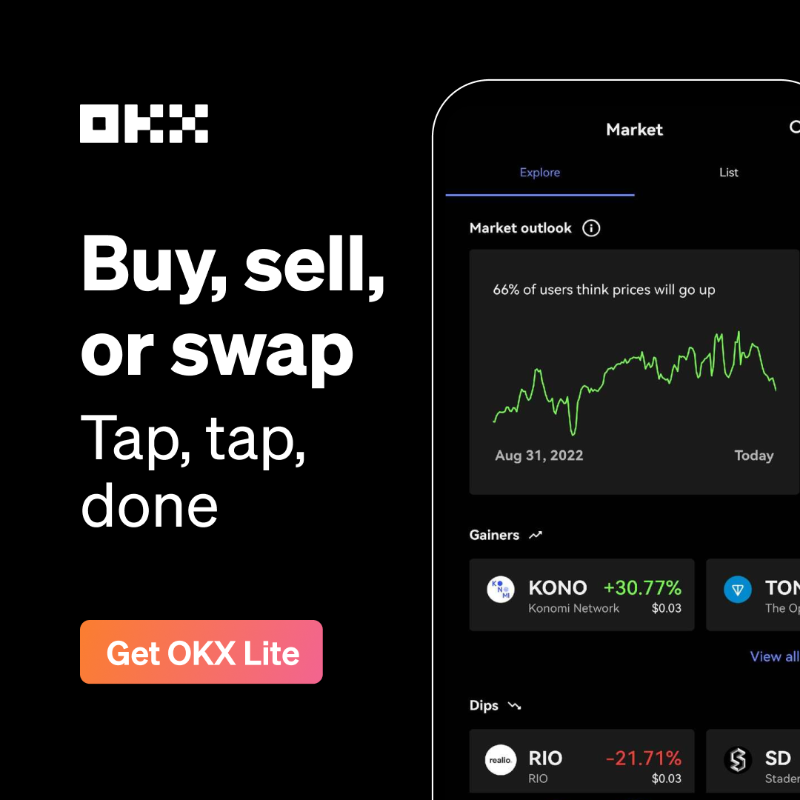 okx's tweet photo. Experience a whole new OKX, built for the features that matter most. 

Your crypto journey starts here  👇