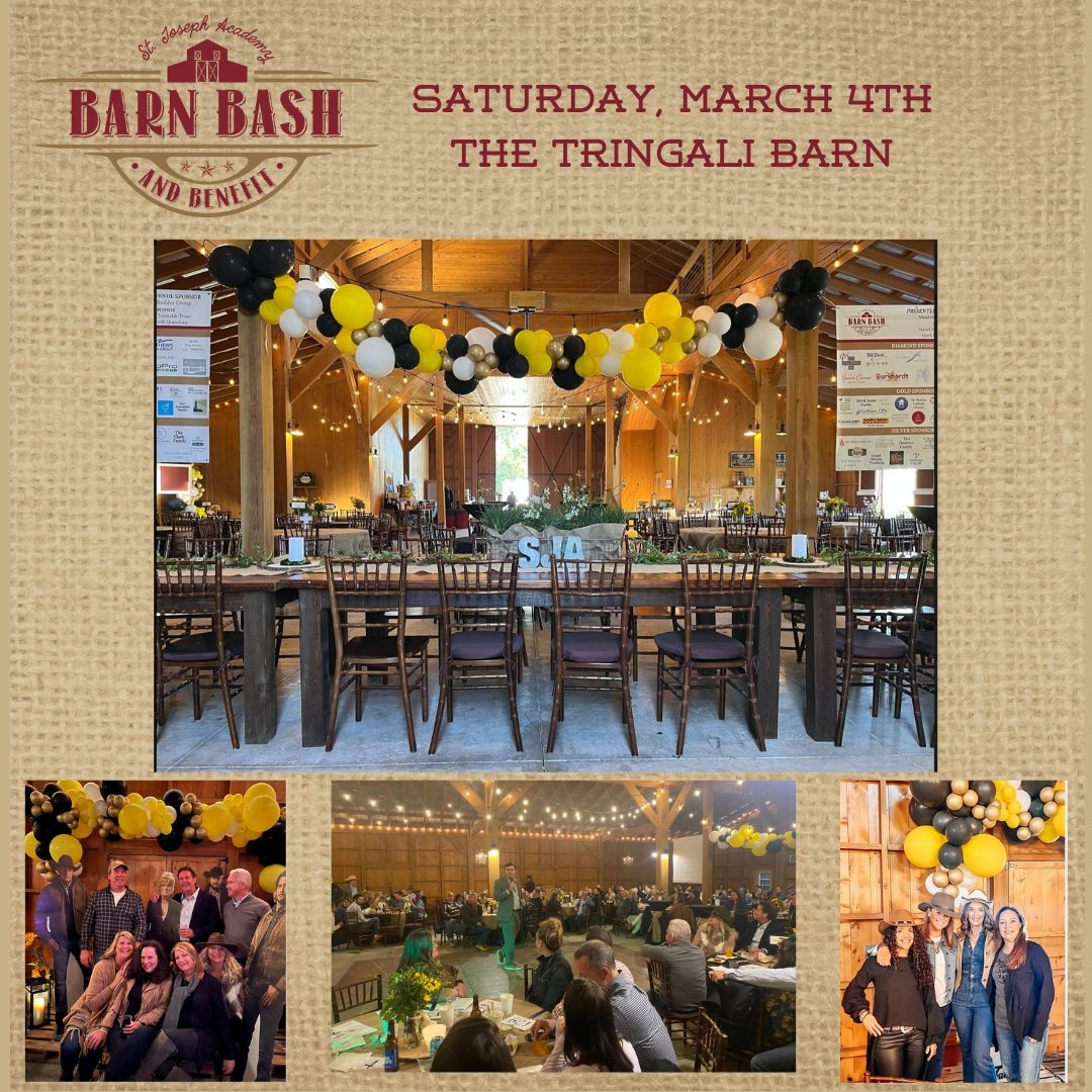 SaintJoeAcademy's tweet photo. We had so much fun last year, and it was a great success, so we are doing it again!  Join us for the 2nd Annual SJA Barn Bash and Benefit.  Happening Saturday, March 4th at the Tringali Barn. Tickets will go on sale later this month.  Stay tuned and save the date. https://t.co/d2go9JTeq9
