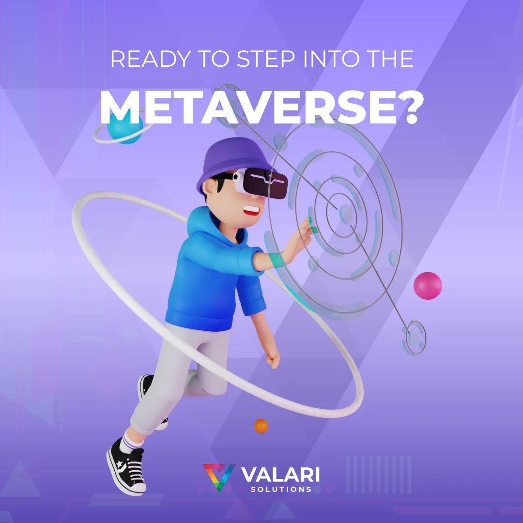 🤓 We're diving into the metaverse.  Want to join us?

#ValariSolutions #metaverse #nft #crypto #ethereum #nftcommunity #blockchain #virtualreality #augmentedreality #vrgaming #virtualrealitygames #vrgame #virtualrealitygaming #virtualrealityworld #mntech #midwesttech #startups