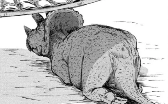 トリケラトプスのおしり🍑 #チラッとディノサン