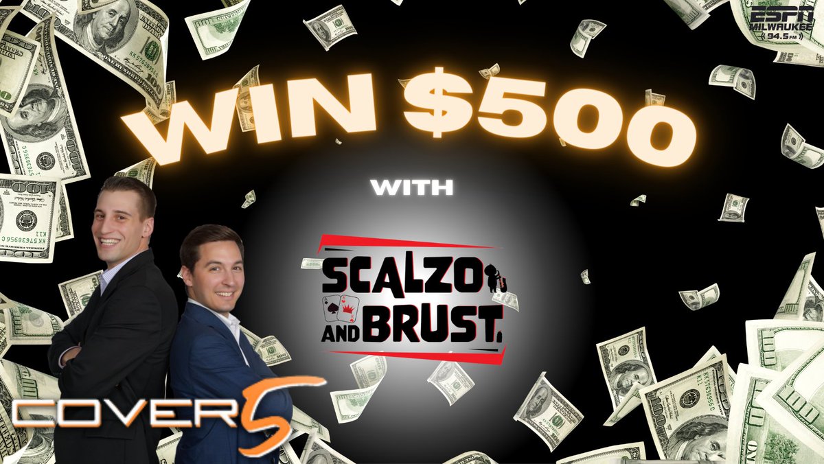 KyleAndBrust's tweet photo. 💸💸MONEY MONEY MONEY💸💸

Join the Scalzo &amp; Brust Pro Football Playoff Challenge on @PlayCover5 for a shot at $500!

You can sign up for FREE using the code "SB23", and make pick all the way up to the big game! 

https://t.co/JEgAF8KuVY

@ESPNMilwaukee @ESPNMadison @ESPNbd https://t.co/wAYUTXOLRh