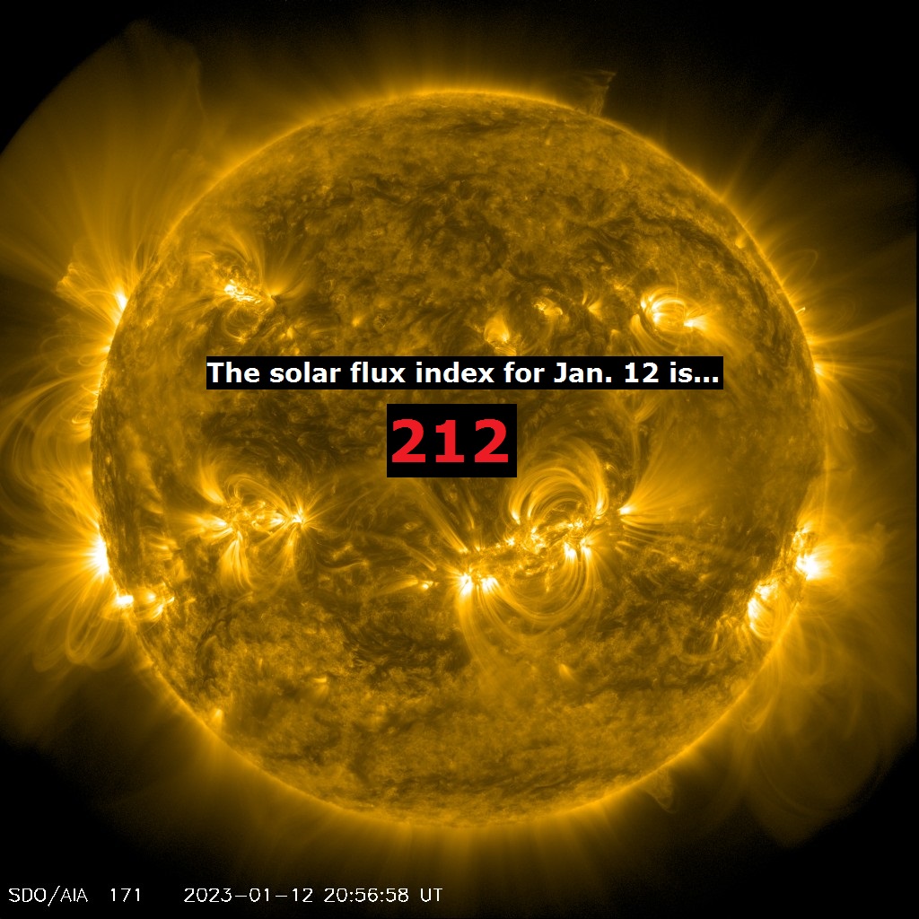 SolarHam's tweet photo. Solar flux index of 212 today! https://t.co/E0WtKFZbJM