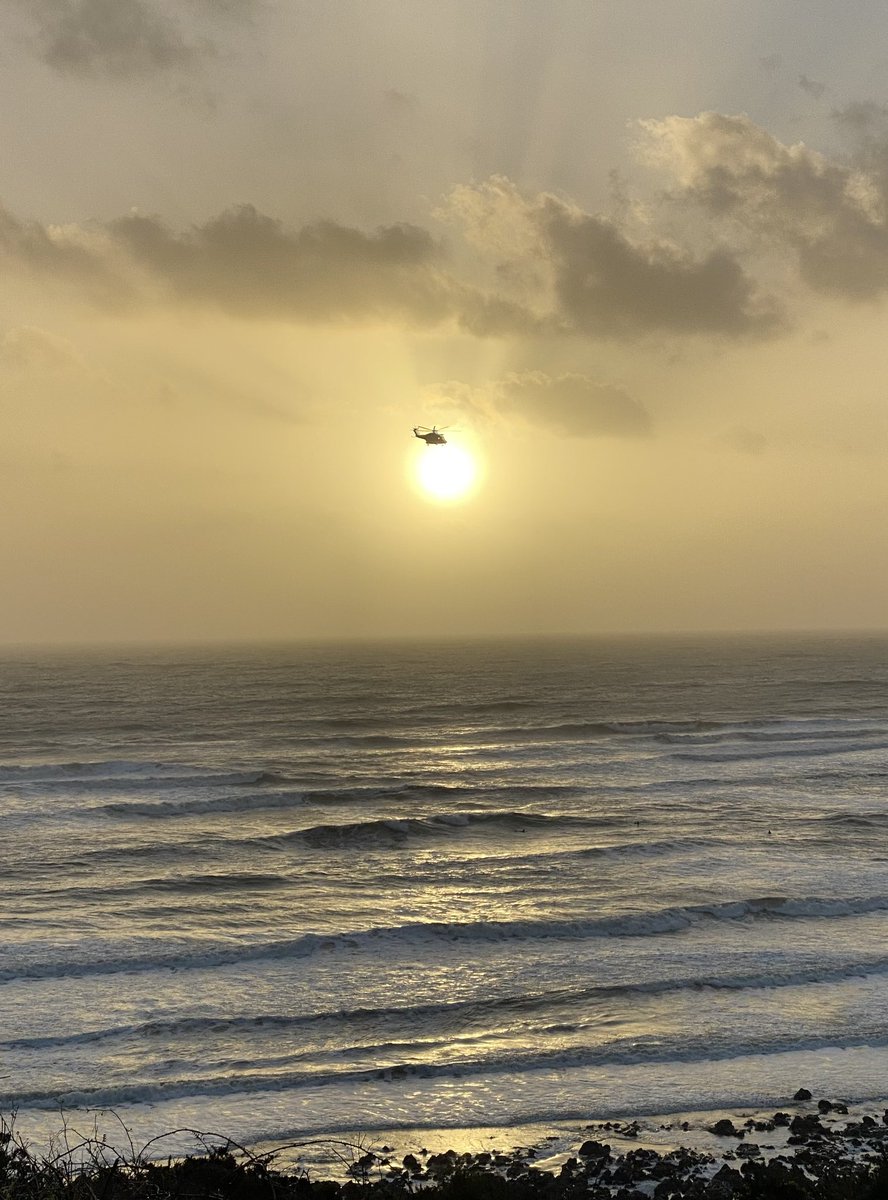 A beautiful sun after some fierce wind and rain with the <a href="/HMCoastguard/">HM Coastguard</a> passing through. #gower #WalesWeather