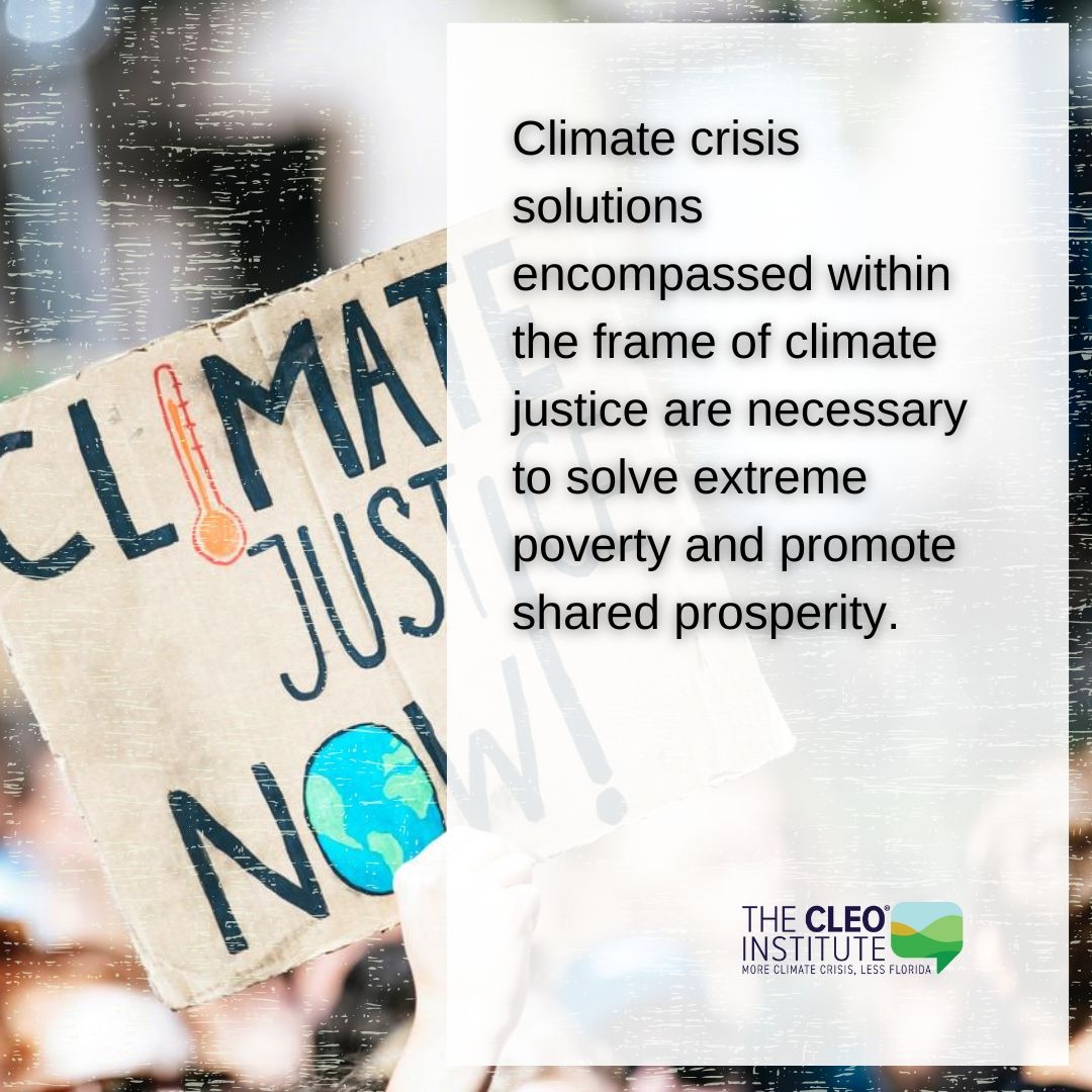 CLEOInstitute's tweet photo. January is #PovertyAwarenessMonth:
Climate crisis solutions encompassed within the frame of climate justice are necessary to solve extreme poverty and promote shared prosperity.
#CLEOInstitute #ClimateJustice #Equality #PoveryAwarenessMonth #disadvantagedcommunities #January2023 https://t.co/II0yiHp9sQ