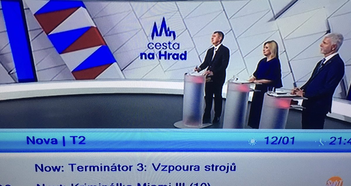 A fitting name of the Czech Presidential debate for the front-runner candidates? 🤔🙃
