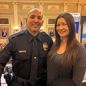WinchesterPD's tweet photo. At Gov Youngkin's State of the Commonwealth Address on 1/11, new WPD Office Hernandez was recognized for his commitment to public service and for taking advantage of an out of state lateral program for officers. ๐
Watch (WTKR News 3):
https://t.co/zzhjlfz1m0 at ~41-minute mark https://t.co/78biFQADxm