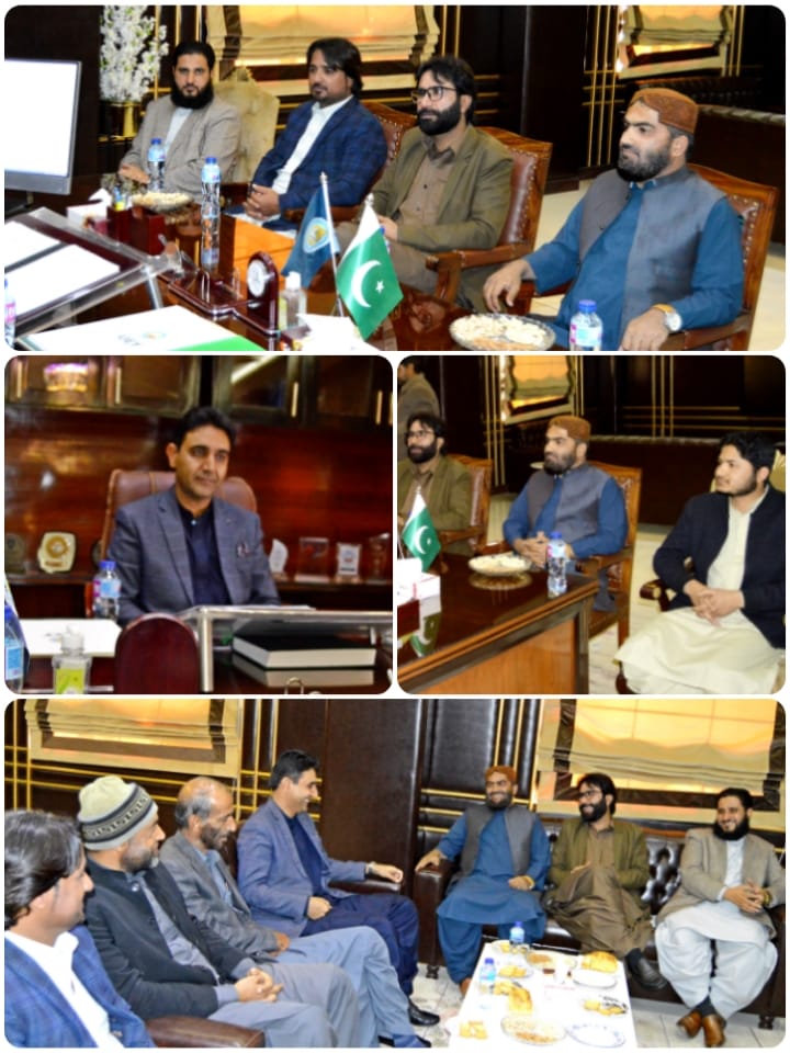 buetkofficial's tweet photo. وائس چانسلر خضدار انجینئرنگ یونیورسٹی ڈاکٹر سہراب خان بزنجو سے ذرایع ابلاغ کے نمائندوں کی ملاقات، عہدہ سنبھالنے پر مبارکباد پی�� کی ۔ جامعہ کے رجسٹرار ڈاکٹر سید جلال شاہ بھی موجود تھے ۔ https://t.co/GVyEcz7xNT