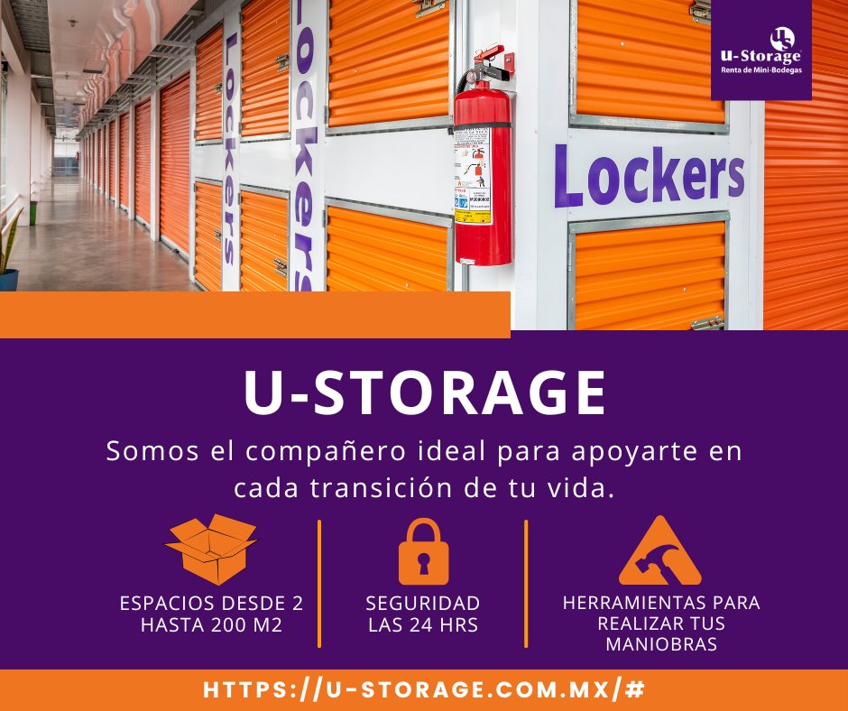 ustoragemx's tweet photo. Déjate cautivar por nuestros servicios.📦💪🏽
Es momento de dejar atrás tus preocupaciones.😉💯
📲: https://t.co/gAF6TtjQ51
#minibodegas #selfstorage #México https://t.co/sKMkPCXMJX