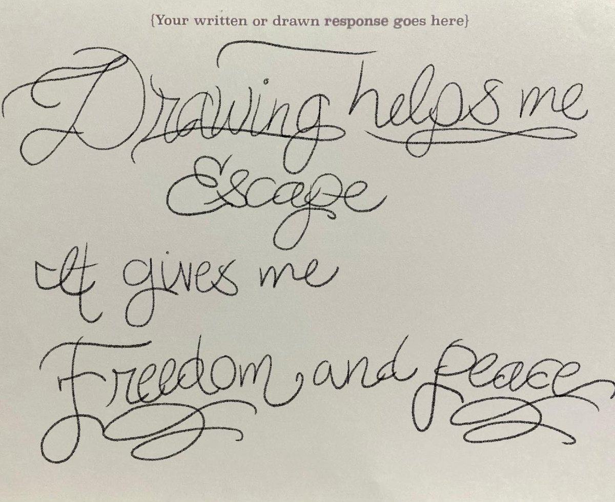 “What does art mean to you during this time of increased isolation?” 
One of our wonderful PAC participants shares how their relationship with art has benefited them while incarcerated during these last few Covid-19 impacted years.