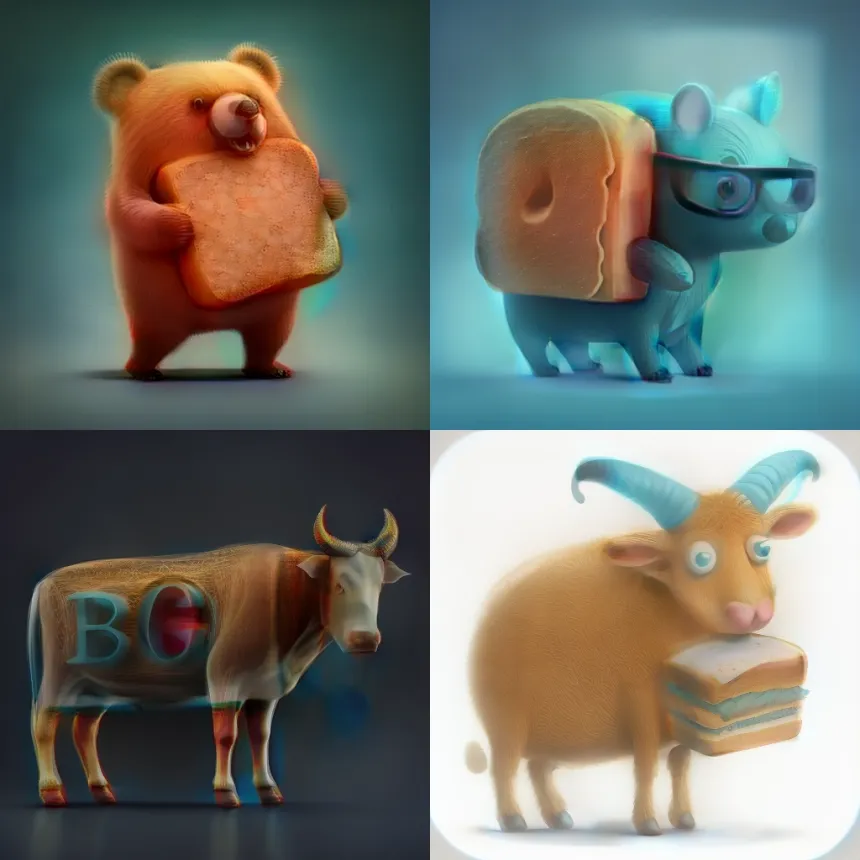 I used Midjourney (a new AI tool) to create some mascots for @Bread_ButterVC - I think my favorite's the bear.