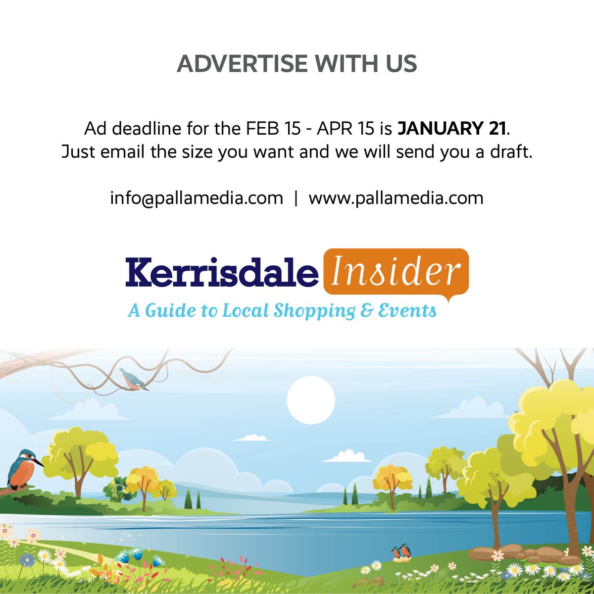 Advertise in Kerrisdale Insider! 
#communitymagazine #pallamedia #shoplocal #kerrisdale #kerrisdaleinsider #kerrisdalemagazine