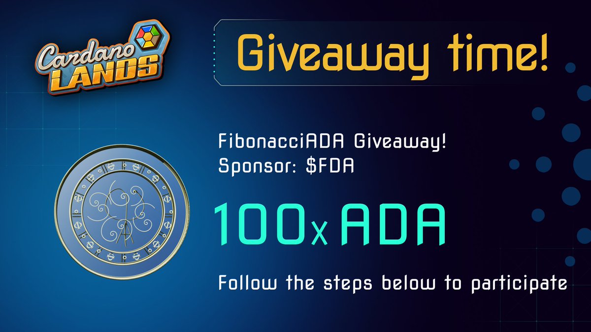 onchainkingdoms's tweet image. #GIVEAWAY to celebrate FibonacciADA reaching the High League!🎉

Prize:
🏆 100x ADA

Rules:
➡️ FOLLOW @AdaFibonacci &amp;amp; @cardanolands 
➡️LIKE | RT | TAG 3 FRIENDS 
⏰48hrs

#CNFTGiveaway #NFTGiveaway #StakingRewards #HEXO #EXO #ADA