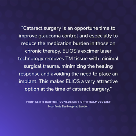 elios_vision's tweet photo. ELIOS is now registered in the UK!
ELIOS addresses the most common cause of blindness during the most commonly performed surgical procedure with a technology that achieves a safety profile similar to cataract surgery.
#Elios #EliosVision
https://t.co/oeklNBlu08 https://t.co/2uBi2cU2x7