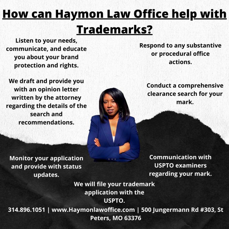 haymon_law's tweet photo. Here are ways we can help with trademarks whether you already have one filed or need to file to protect your intellecual property for your ideas, music, inventions, writing, art, etc.
https://t.co/EHamV5941j
#ustrademarklawyer #intellectualproperty #trademarklaw #femaleattorney https://t.co/ldVGzj0taD