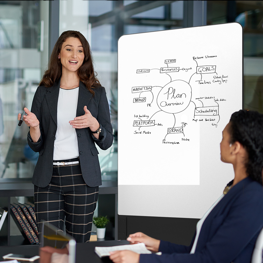ClarusBoards's tweet photo. Our be! Mobile™ is meant to allow people to do just that- be mobile. However your team collaborates and however your #workspace is laid out, take #design, #flexibility, and #communication to the next level with our premium quality #glassboard on wheels. 
https://t.co/GPQ315XinF https://t.co/imCVxYGExn