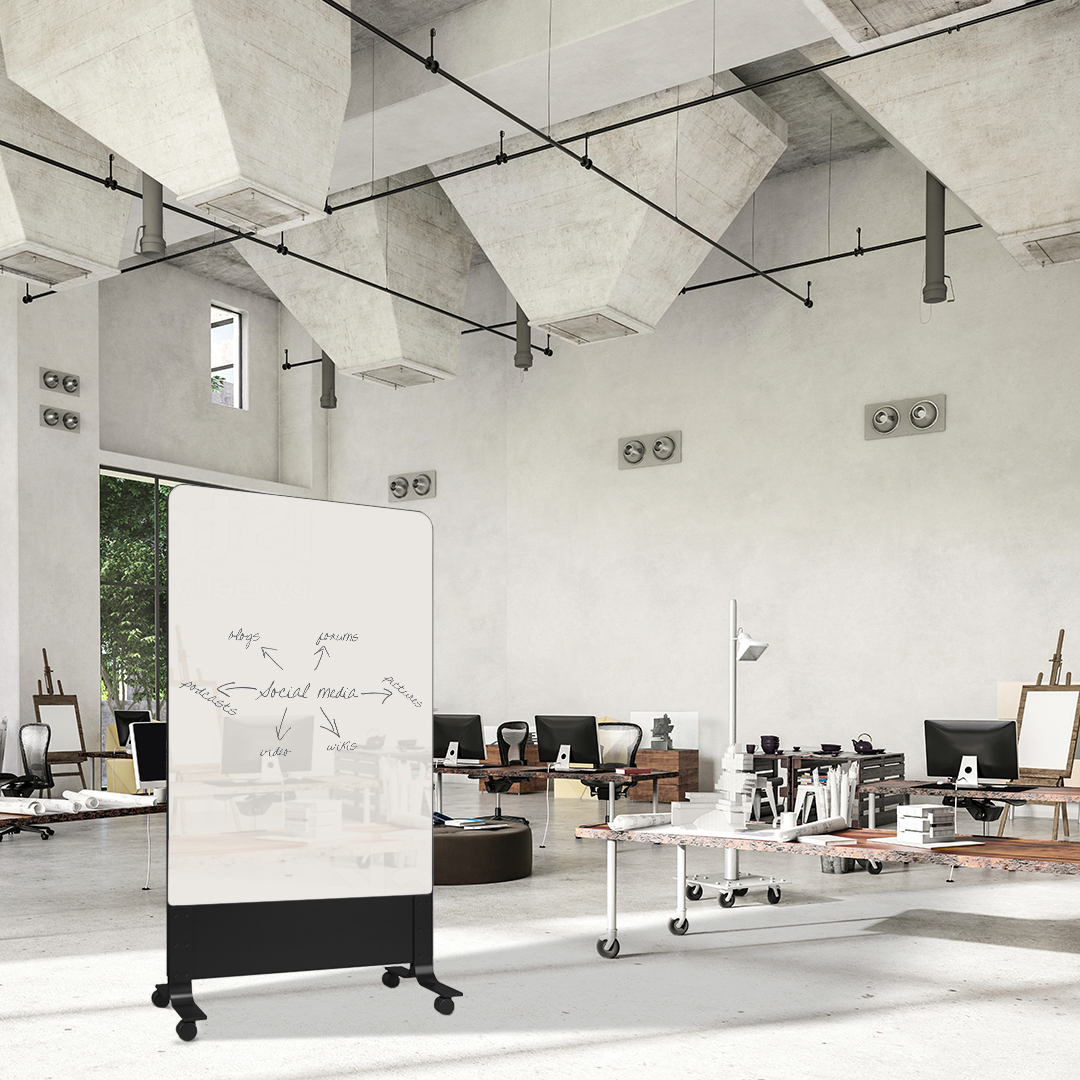 ClarusBoards's tweet photo. Our be! Mobile™ is meant to allow people to do just that- be mobile. However your team collaborates and however your #workspace is laid out, take #design, #flexibility, and #communication to the next level with our premium quality #glassboard on wheels. 
https://t.co/GPQ315XinF https://t.co/imCVxYGExn