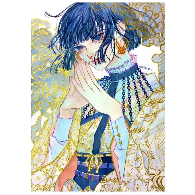 #絵を彩度100にすると超派手←元絵 彩度100→ 