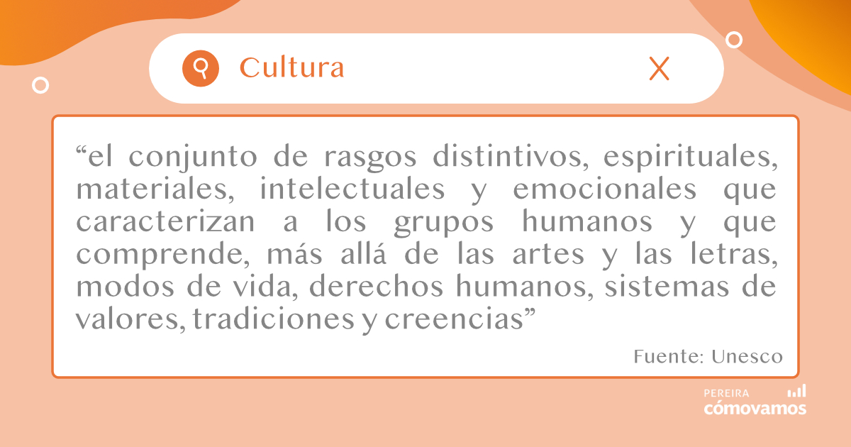CULTURA l ¿Cómo defines la cultura?
Te presentamos la definición de cultura propuesta por la UNESCO.

Déjanos tu comentario con la definición que usas de cultura. 🤔