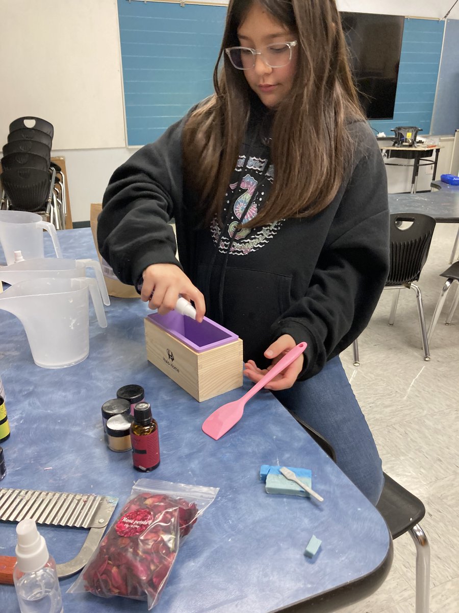 <a href="/OdomEagles/">Lalla Odom AVID Elementary</a> the art and science of soap making #sofreshandsoclean  #soapmakingclass