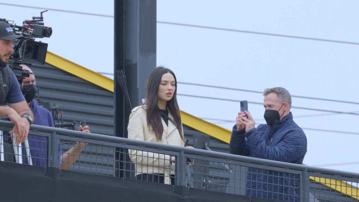 crystalbestof's tweet image. Crystal Reed on the set of 'Teen Wolf: The Movie'