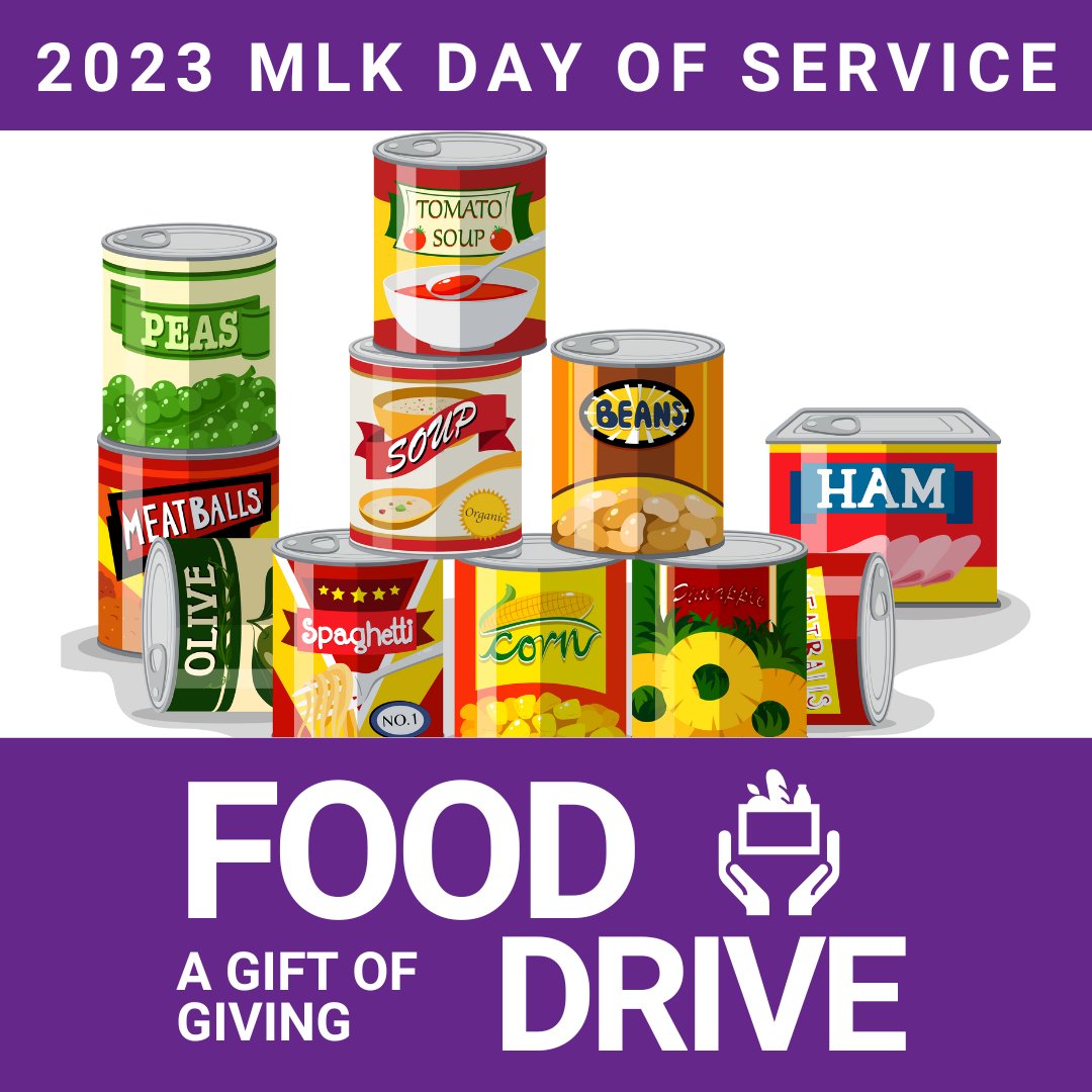 VolunteerTriad's tweet photo. Don't forget to bring nonperishable items for our food drive for the MLK Day of Service this Sunday!

Register for free here: https://t.co/t5HW0fukIW https://t.co/wGBYrhtG4B