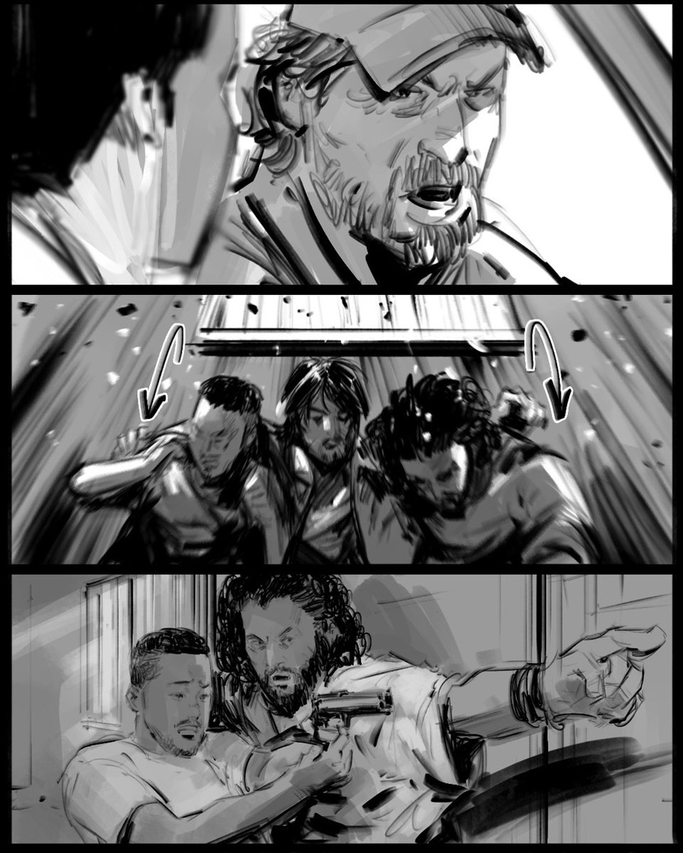 Kkfauzi's tweet image. #TheBig4 #storyboard #visualizer @Timobros @NetflixID