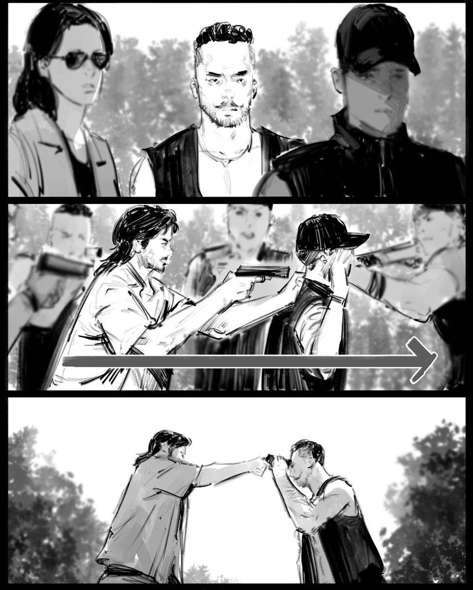 Kkfauzi's tweet image. #TheBig4 #storyboard #visualizer @Timobros @NetflixID