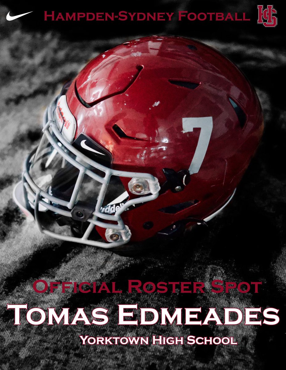 After a great call with @dilloncostell01 I am blessed to receive an official roster spot offer from Hampden Sydney College <a href="/YHSPatriotsFB/">Yorktown Patriots Football</a>