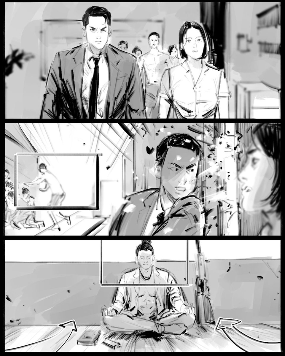 Kkfauzi's tweet image. #TheBig4 #storyboard #visualizer @Timobros @NetflixID