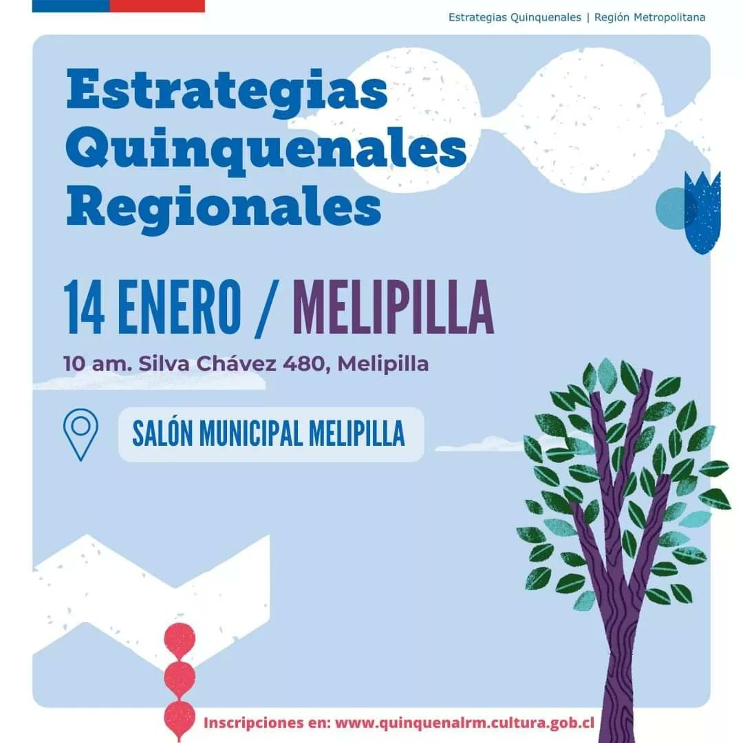 DPPMelipilla's tweet photo. 🗓️ 📌 ATENCIÓN PROVINCIA DE #MELIPILLA |
Invitamos a todas/os los artistas, gestoras/es culturales y trabajadoras/es de las culturas a participar de esta jornada cultural
🗓 ¿Cuándo y dónde?
Este sábado 14 de enero a las 10.00 horas, en Auditorio de la Municipalidad de #Melipilla https://t.co/3w4baCy4MH