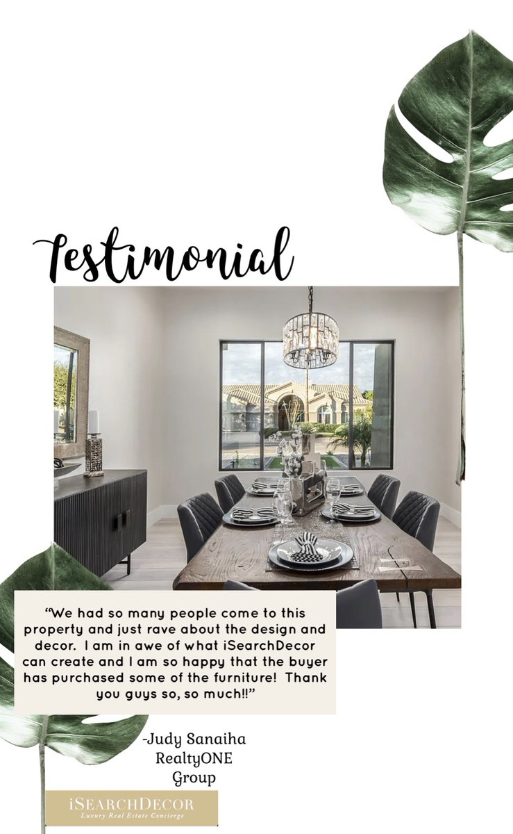 iSearchDecor's tweet photo. 🍃 T E S T I M O N I A L 🍃 https://t.co/U8LPWJokwj