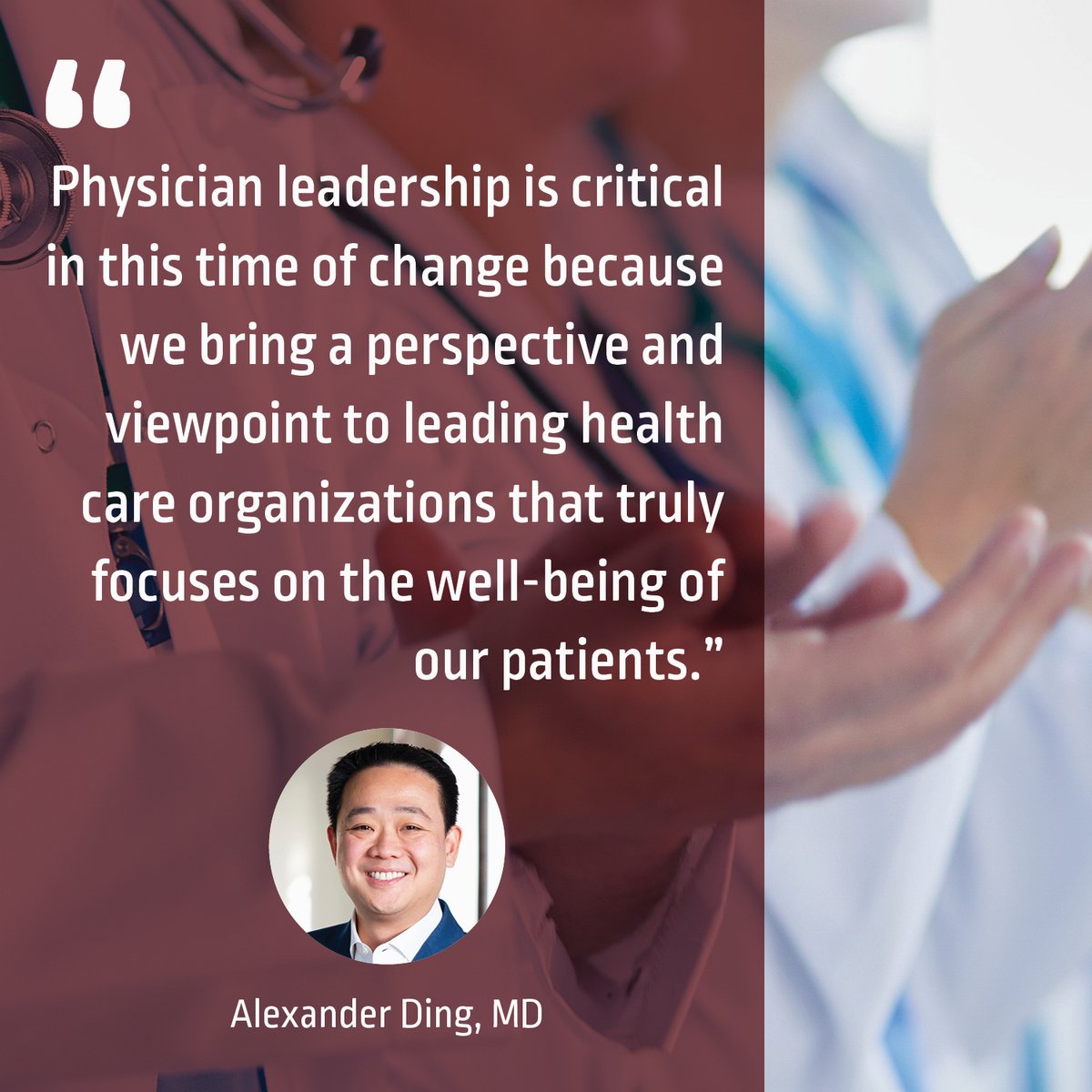 As a member of the <a href="/AmerMedicalAssn/">AMA</a> BOT, <a href="/DrAlexDing/">Alex Ding, MD</a> sees the importance of physician leadership, especially with so many recent changes to health care. Read for his tips on developing leadership skills &amp; how to get involved locally/nationally joom.ag/AK5d 
#glms2023