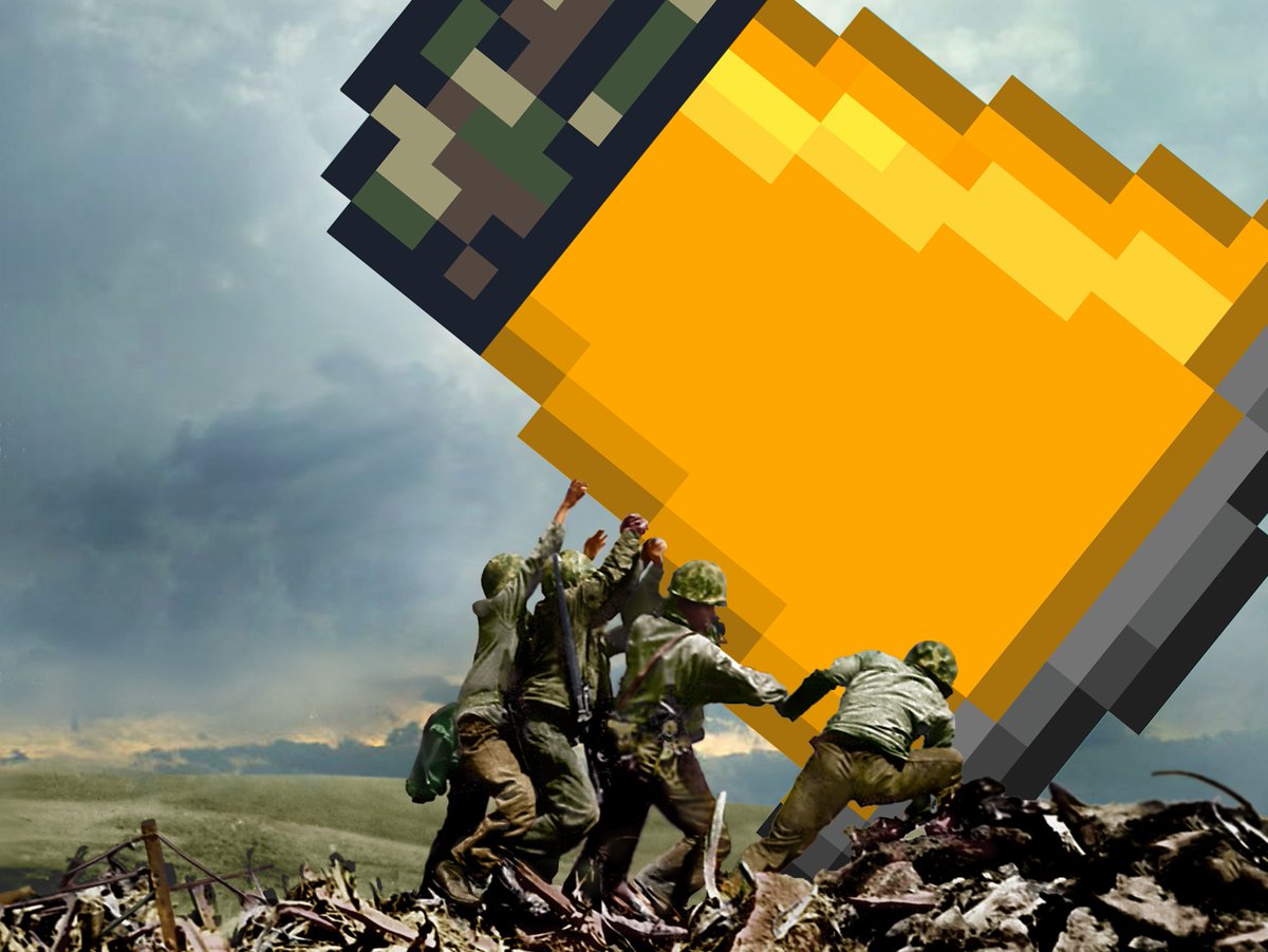 RANDYCONES's tweet photo. the raising of the Cone in Iwo Jima

@MoonAlgo #8bitcones https://t.co/YsU5o5zKdE