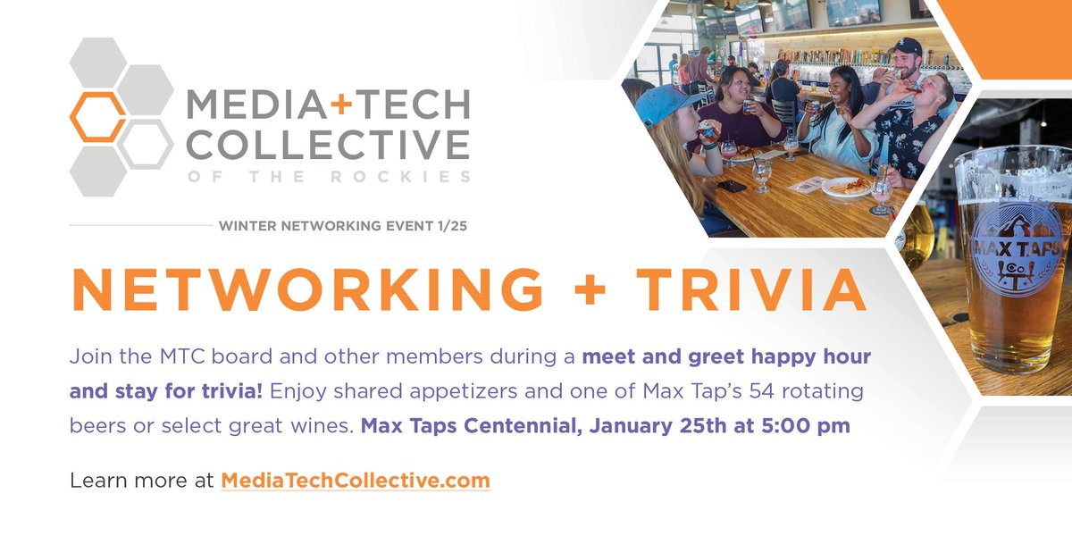 m_t_c_tweets's tweet image. Join us on January 25th for an evening of networking and trivia. This event is free for all members, and we would love to see you there! Learn more about MTC and the event here: buff.ly/3isPQuh